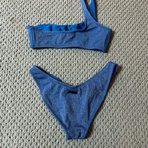 Triangl blue sparkle bikini